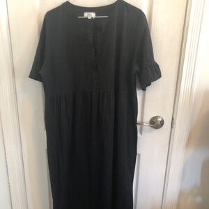 Made in Italy XL Cottagecore Cotton Maxi Dress